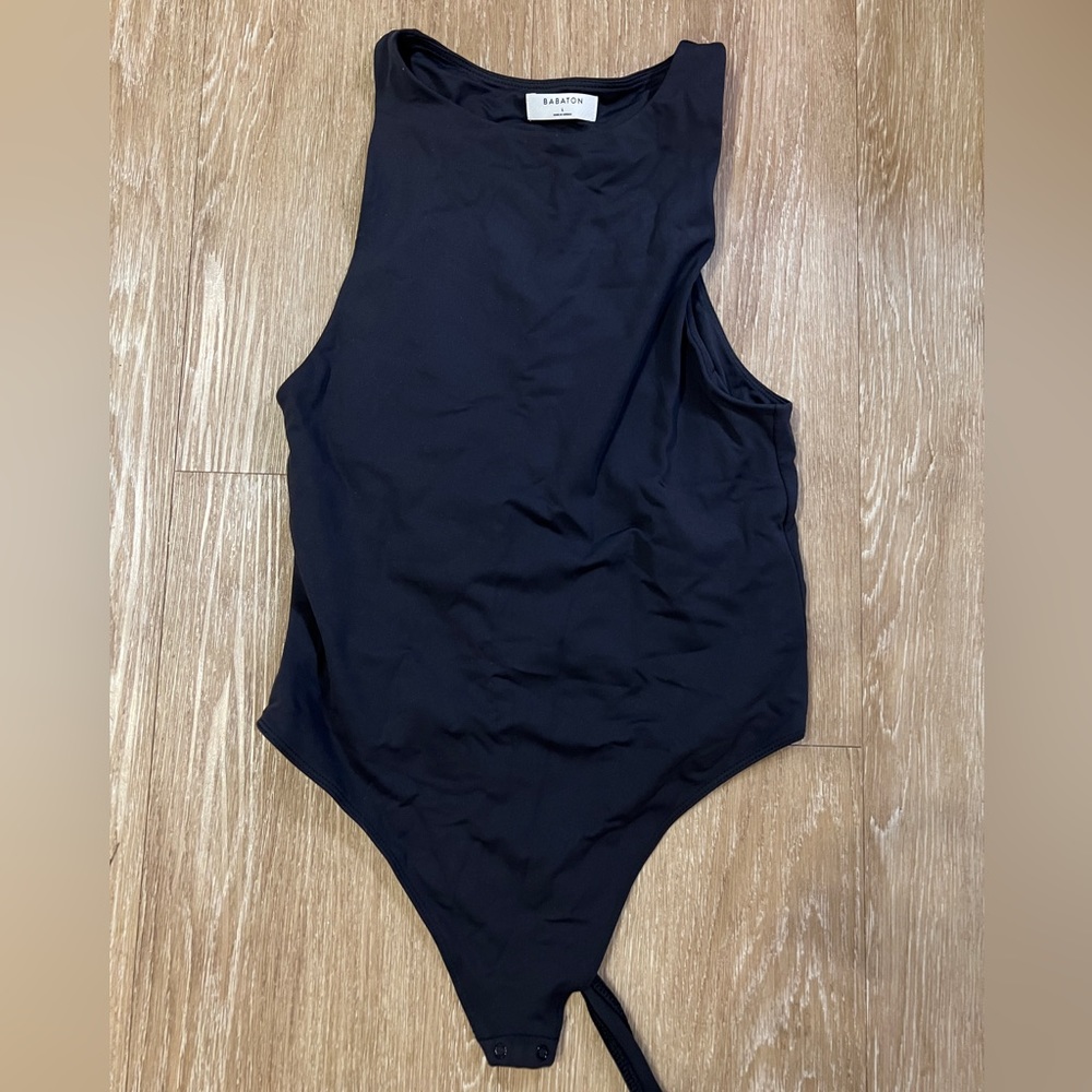 Aritzia Black Sleeveless Bodysuit